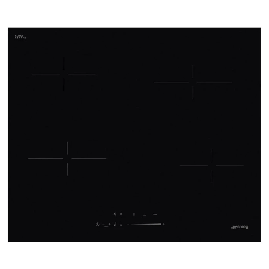 Варочная панель стеклокерамика SMEG SE464TD 60 cм, прямой край