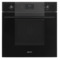 Духовой шкаф электрический  6 функций SMEG SF6100VB3 Linea 60 см, черное стекло Deep Black