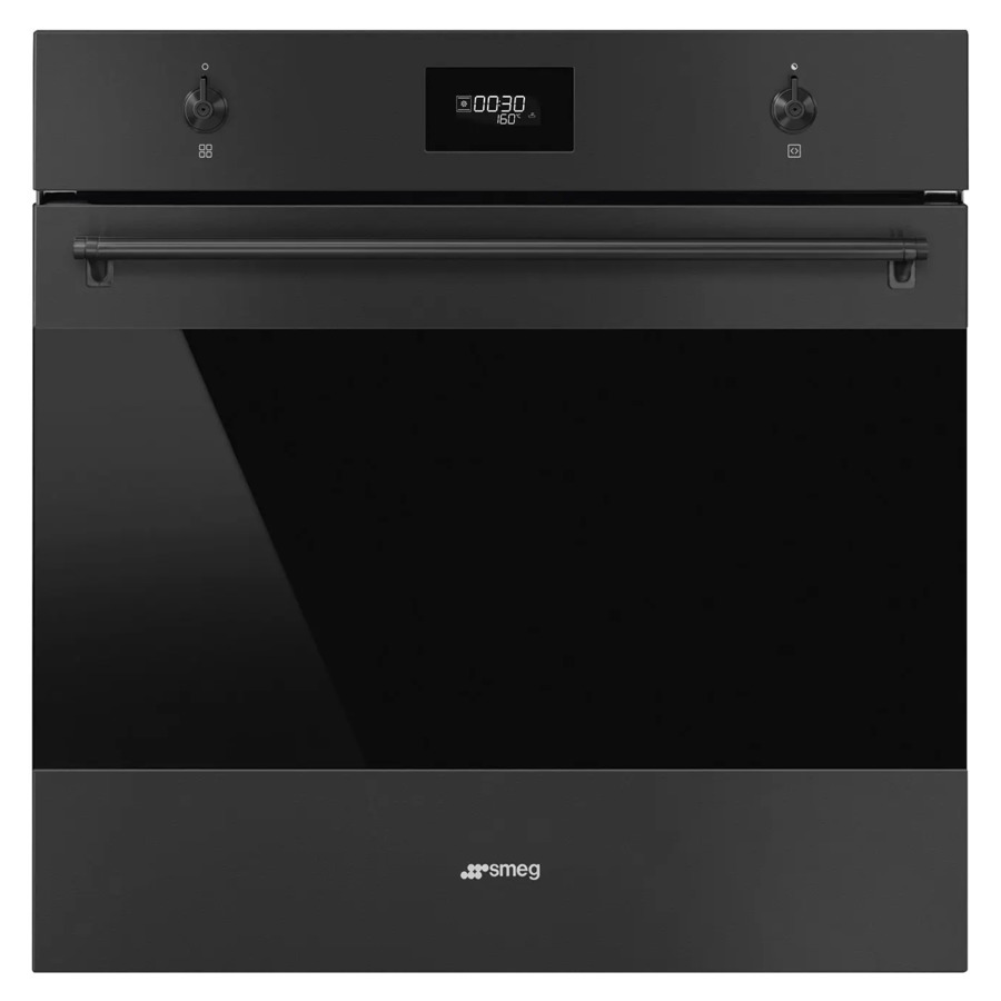 Духовой шкаф электрический 10 функций SMEG SF6301TN Classica 60 см, чёрный матовый