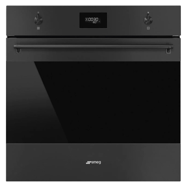 Духовой шкаф электрический 10 функций SMEG SF6301TN Classica 60 см, чёрный матовый