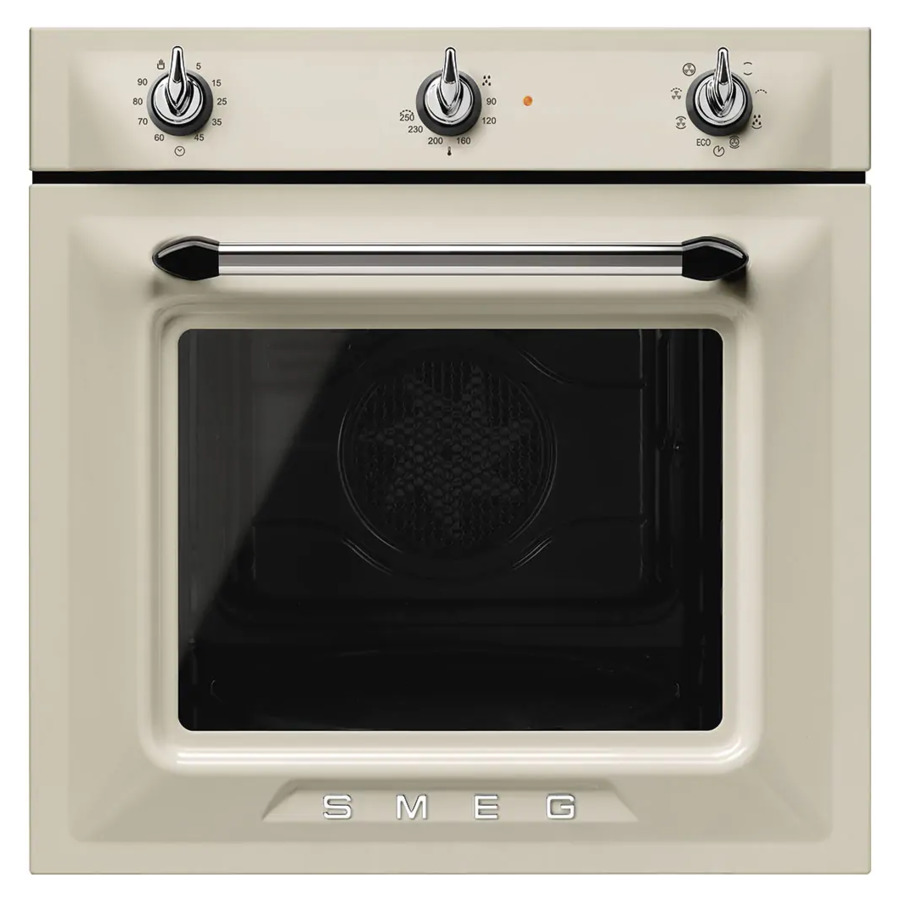 Духовой шкаф электрический 6 функций SMEG SF6905P1 Victoria 60 см, кремовый