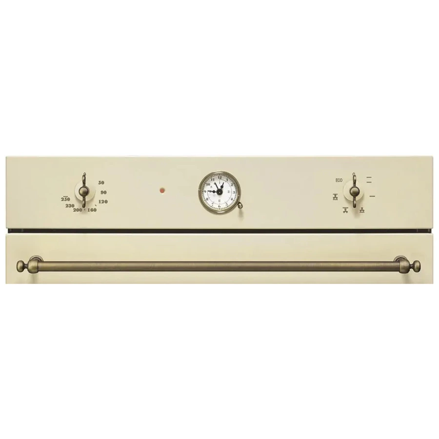 Духовой шкаф электрический 6 функций SMEG SF800PO Coloniale 60 см, кремовый