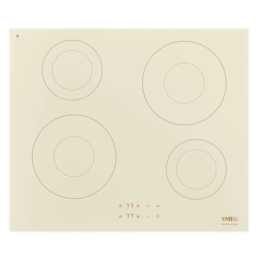 Варочная панель индукционная SMEG SI2641DP 60 см, прямой край, кремовая