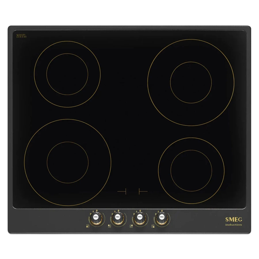 Варочная панель индукционная SMEG SI764AOM Cortina 60 см, кремовая