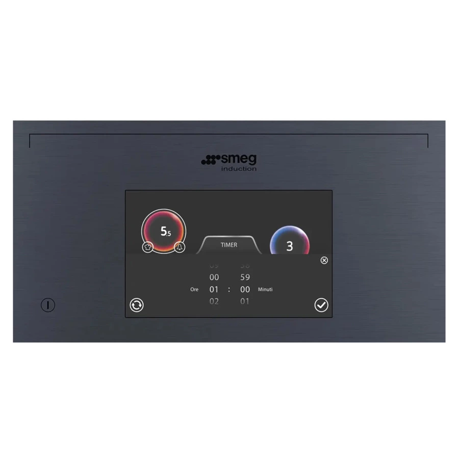 Варочная панель индукционная SMEG SIA1963DG Linea FullArea 90 см, Neptune Grey