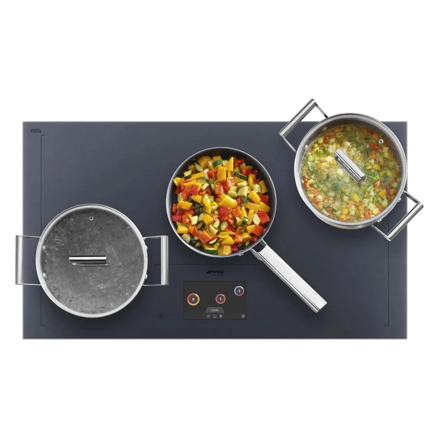 Варочная панель индукционная SMEG SIA1963DG Linea FullArea 90 см, Neptune Grey