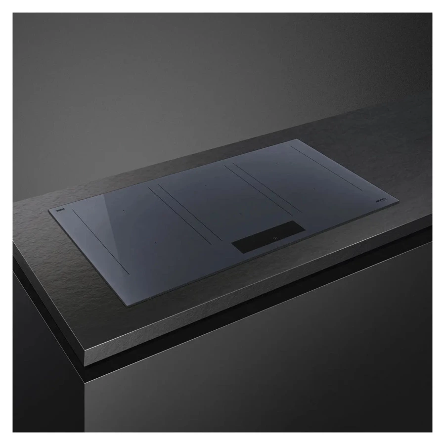 Варочная панель индукционная SMEG SIM1964DG Linea 90 см, Neptune grey