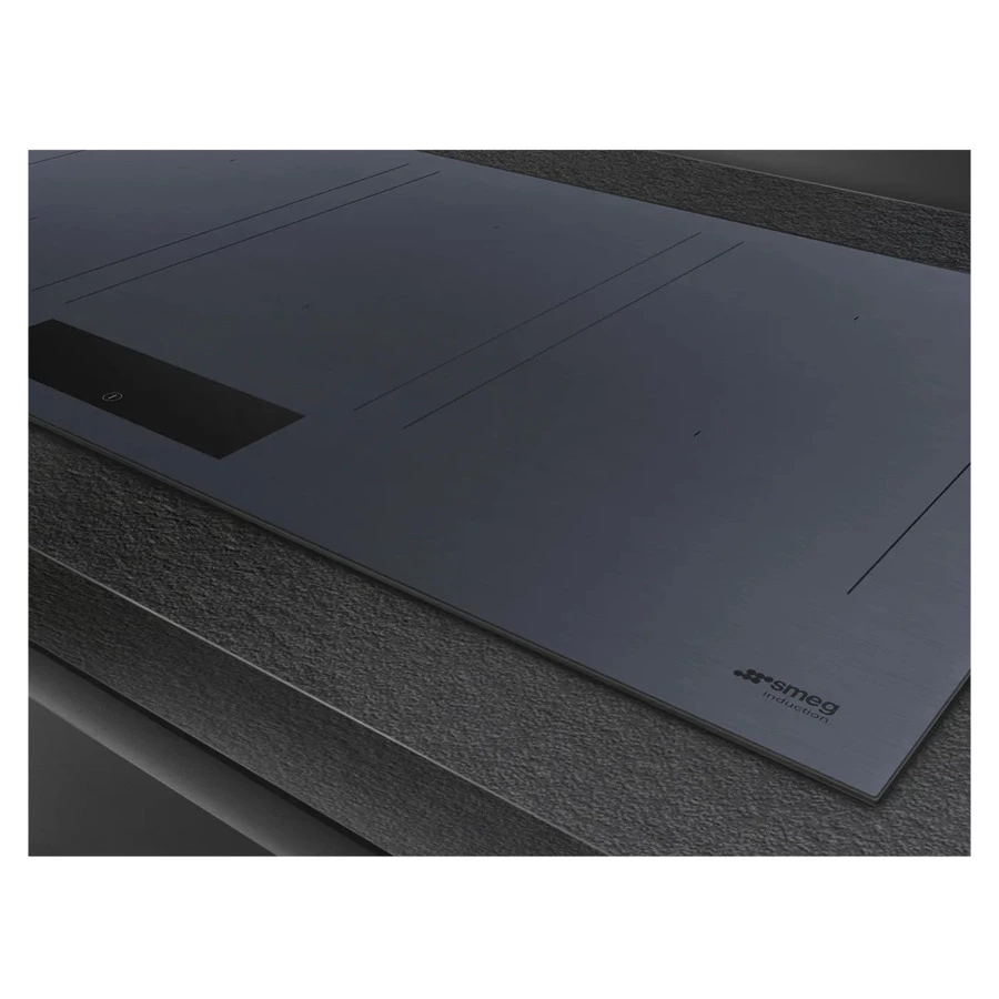 Варочная панель индукционная SMEG SIM1964DG Linea 90 см, Neptune grey