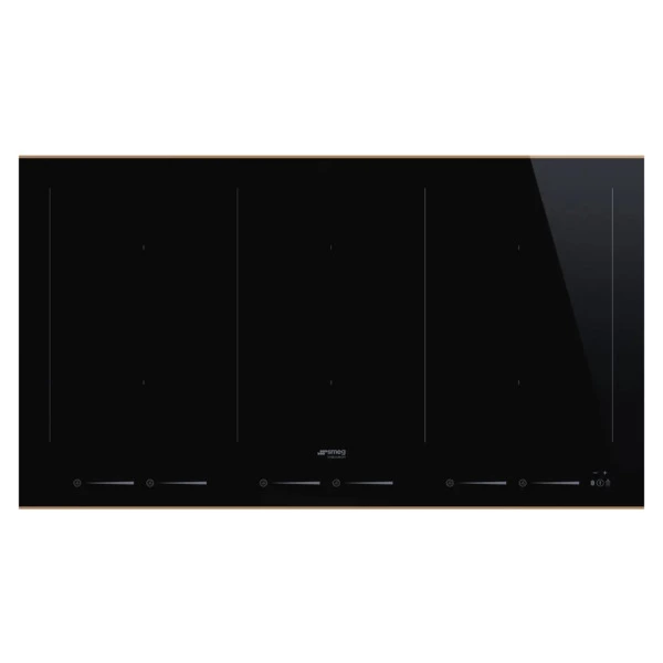 Варочная панель индукционная SMEG SIM6964R Dolce Stil Novo 90 см, прямой край, медный профиль