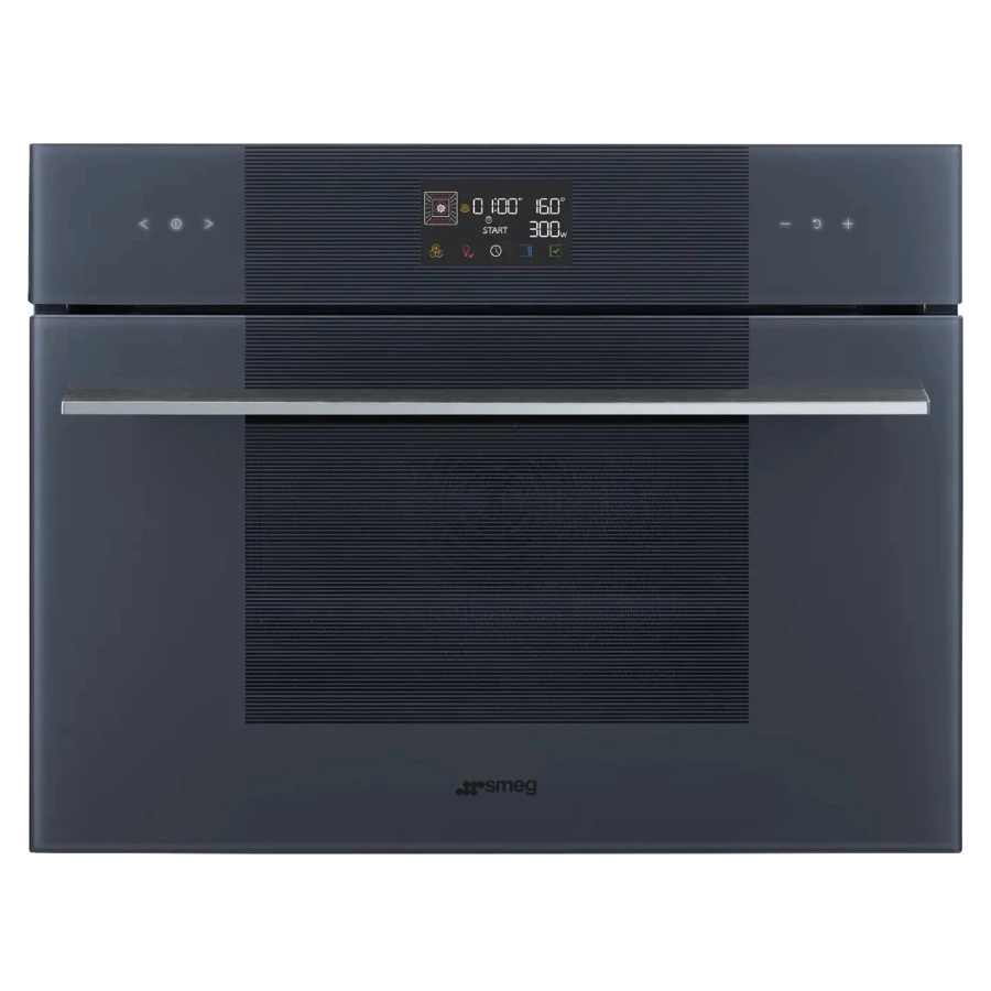 Духовой шкаф с СВЧ 11 функций SMEG SO4102M1G 60х45 см, стекло Neptune Grey