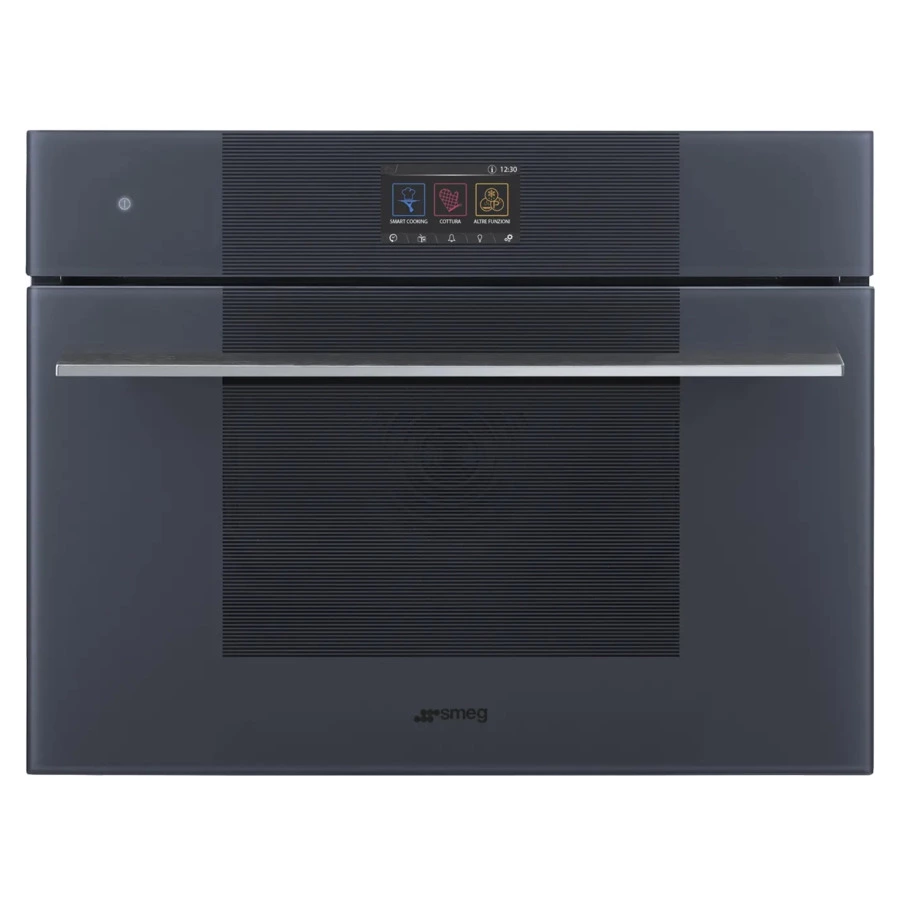 Духовой шкаф электрический с паром 20 функций SMEG SO4104S4PG Linea 60х45 см, стекло Neptune grey
