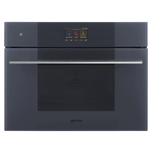 Духовой шкаф электрический с паром 20 функций SMEG SO4104S4PG Linea 60х45 см, стекло Neptune grey