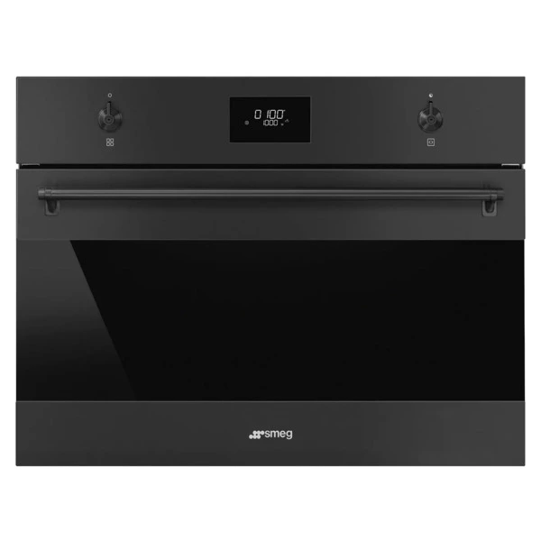 Печь микроволновая встраиваемая SMEG SO4301M0N 60х45 см, черная матовый