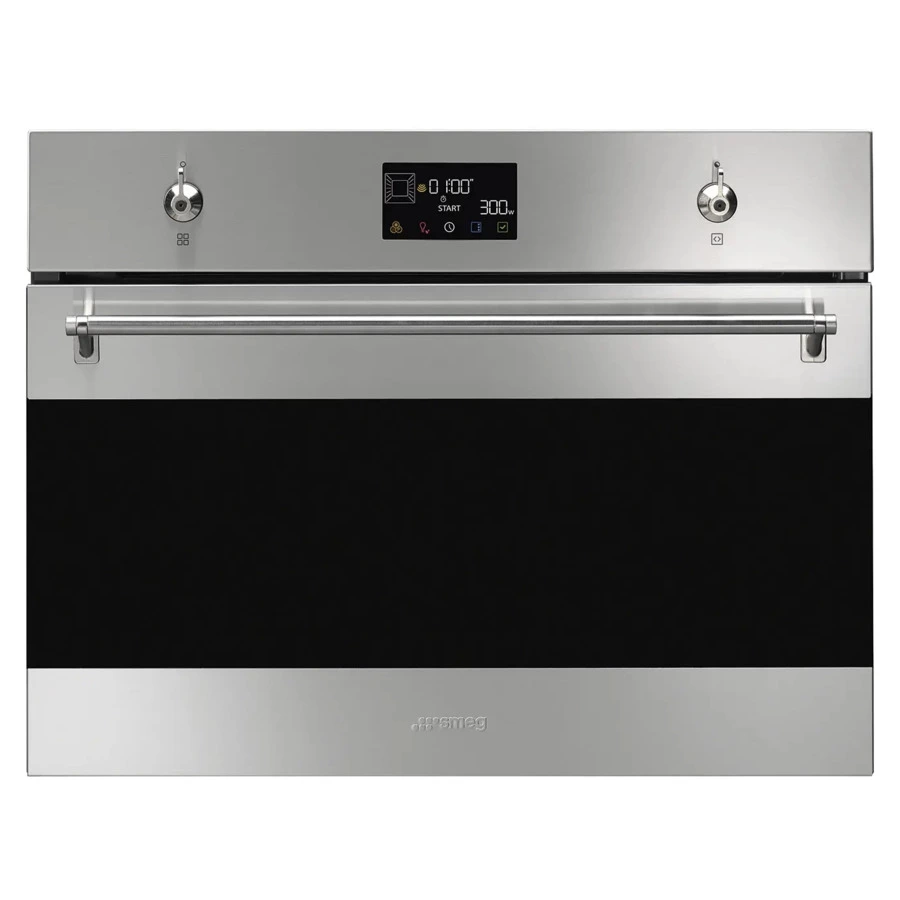Духовой шкаф с пароваркой 11 функций SMEG SO4302M1X Classica 60х45 см, сталь от отпечатков