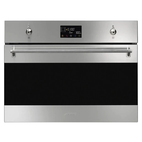 Духовой шкаф с пароваркой 11 функций SMEG SO4302M1X Classica 60х45 см, сталь от отпечатков