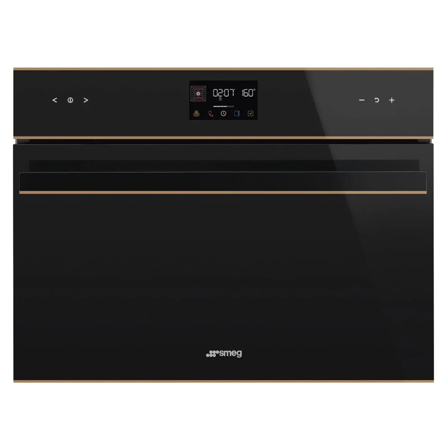 Духовой шкаф с СВЧ 11 функций SMEG SO4602M1NR 60х45 см, черное стекло Eclipse