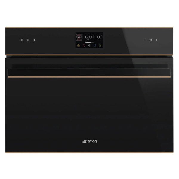 Духовой шкаф с СВЧ 11 функций SMEG SO4602M1NR 60х45 см, черное стекло Eclipse