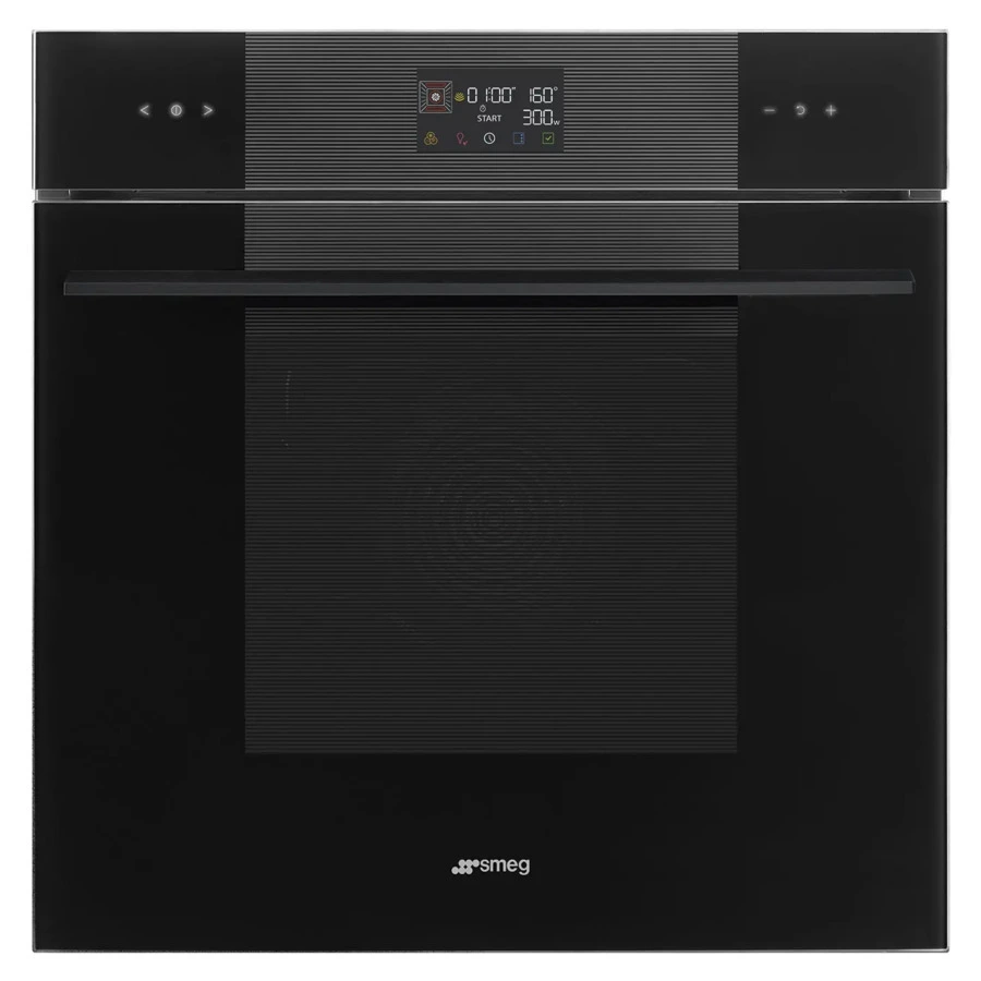 Духовой шкаф с СВЧ 11 функций SMEG SO6102M2B3 Linea 60х60 см, стекло Deep Black