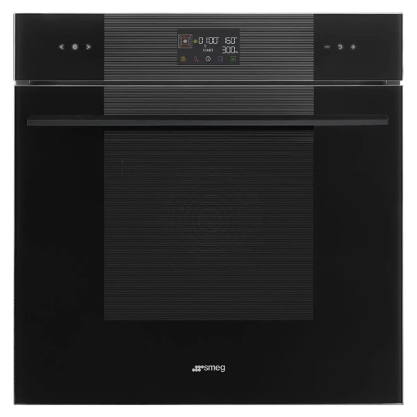 Духовой шкаф с СВЧ 11 функций SMEG SO6102M2B3 Linea 60х60 см, стекло Deep Black