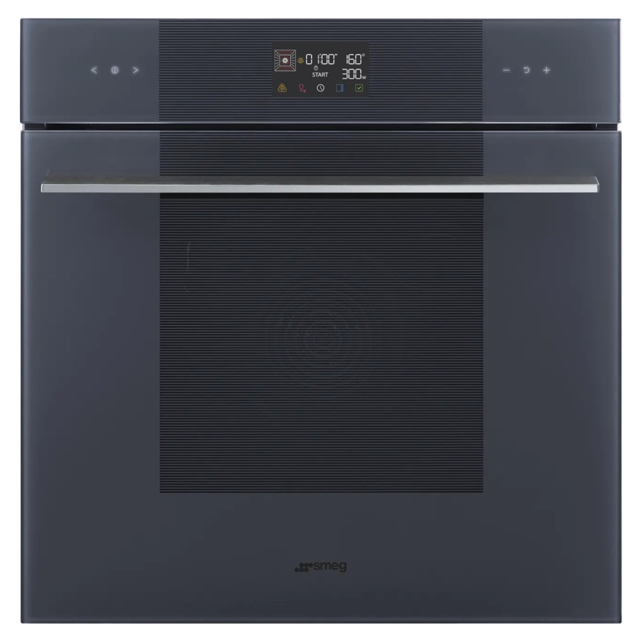 Духовой шкаф с СВЧ 11 функцийSMEG SO6102M2G Linea 60х60 см, стекло Neptune grey