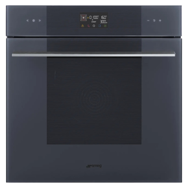 Духовой шкаф с СВЧ 11 функцийSMEG SO6102M2G Linea 60х60 см, стекло Neptune grey