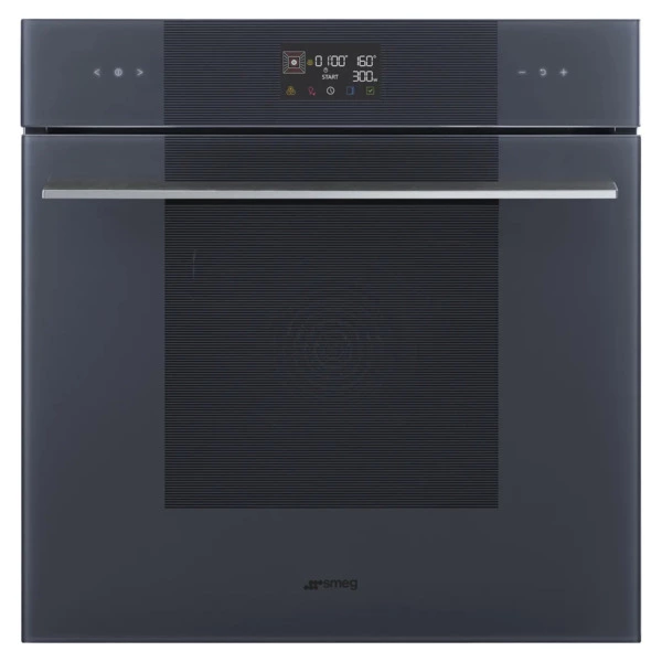 Духовой шкаф с СВЧ 11 функций SMEG SO6102M2G Linea 60х60 см, стекло Neptune grey