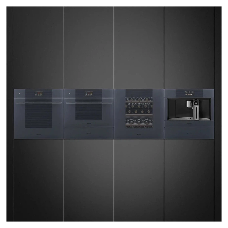 Духовой шкаф Multitech 25 функций SMEG SO6104APG Linea 60 см, стекло Neptune Grey