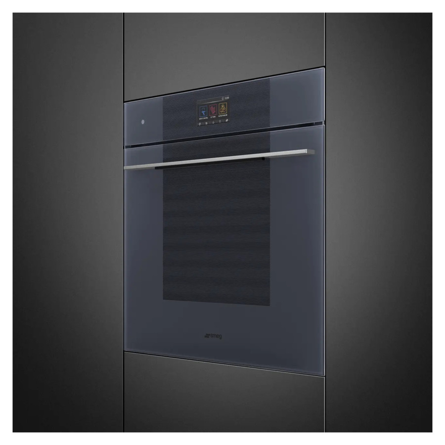 Духовой шкаф Multitech 25 функций SMEG SO6104APG Linea 60 см, стекло Neptune Grey