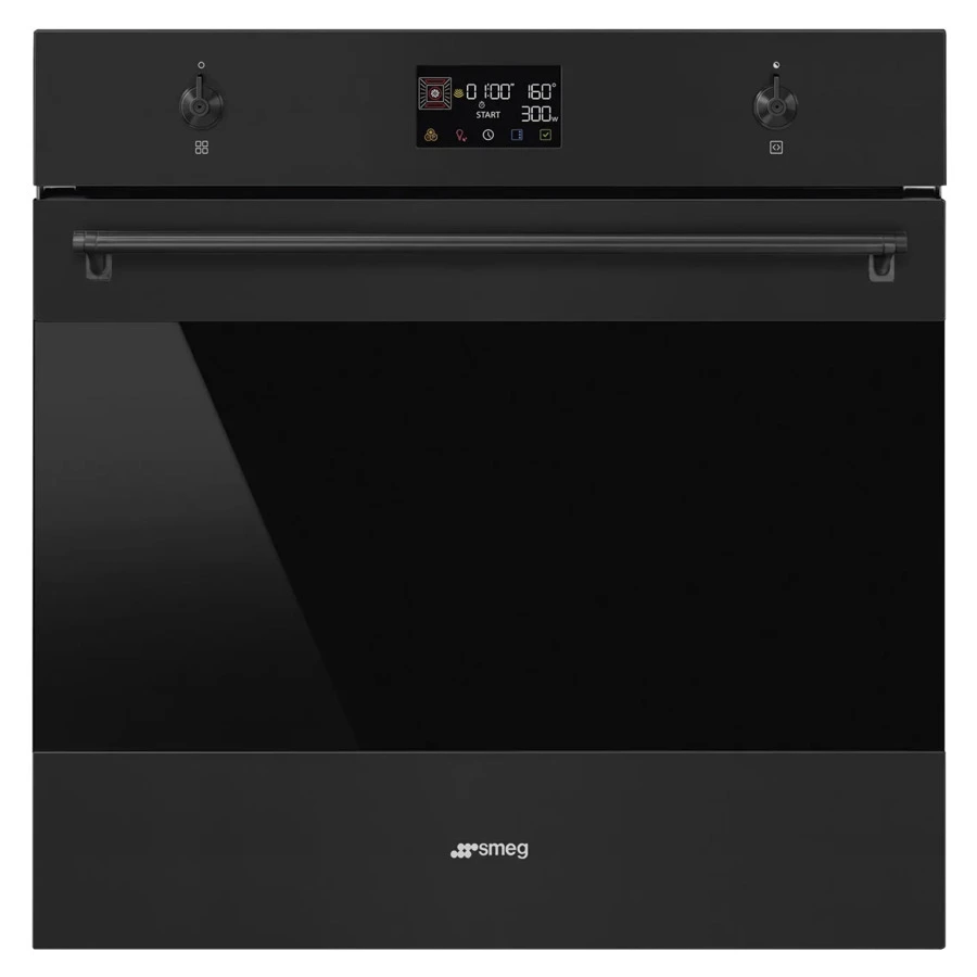 Духовой шкаф с СВЧ 11 функций SMEG SO6302M2N 60 см, черный матовый