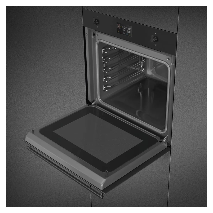 Духовой шкаф с СВЧ 11 функций SMEG SO6302M2N 60 см, черный матовый