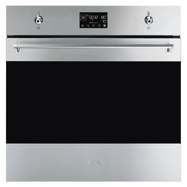 Духовой шкаф с пароваркой 12 функций SMEG SO6302S3PX Classica 60 см, сталь от отпечатков