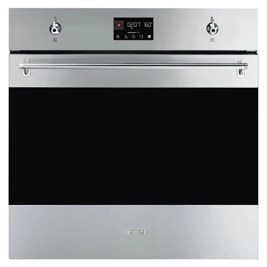 Духовой шкаф с пиролизом 10 функций SMEG SOP6302TX Classica 60 см, сталь нержавеющая