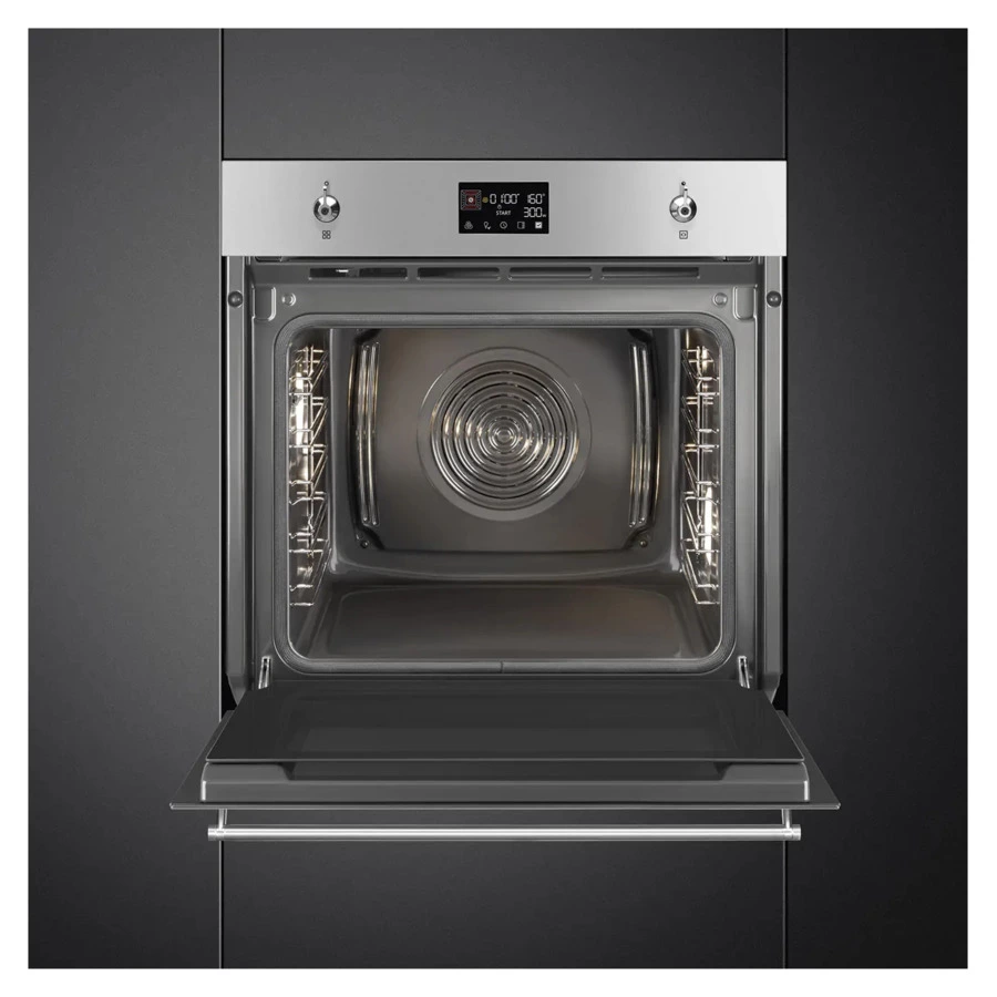 Духовой шкаф с пиролизом 10 функций SMEG SOP6302TX Classica 60 см, сталь нержавеющая