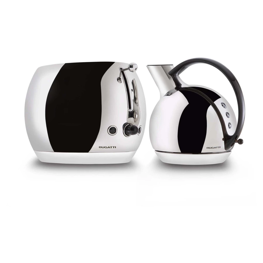 Тостер Bugatti Romeo 30х21х20 см, сталь нержавеющая, хром