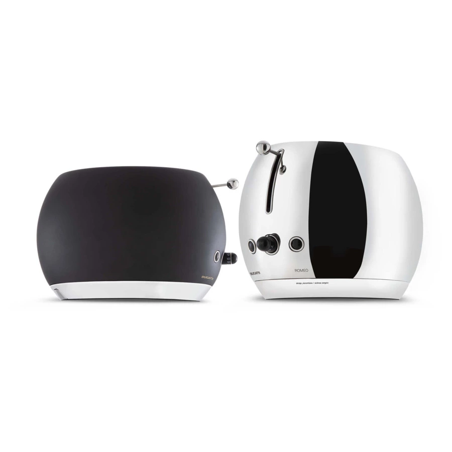 Тостер Bugatti Romeo 30х21х20 см, сталь нержавеющая, хром