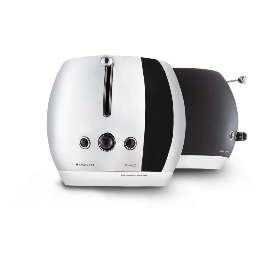 Тостер Bugatti Romeo 30х21х20 см, сталь нержавеющая, хром