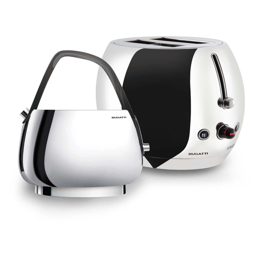 Тостер Bugatti Romeo 30х21х20 см, сталь нержавеющая, хром