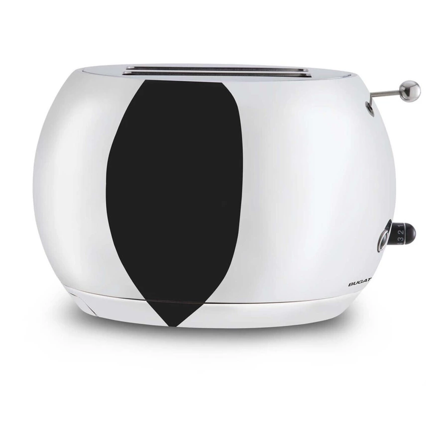 Тостер Bugatti Romeo 30х21х20 см, сталь нержавеющая, хром