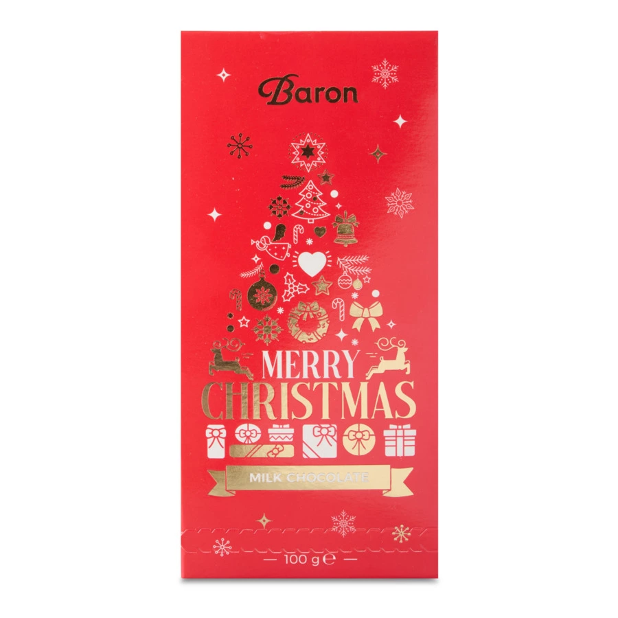 Шоколад молочный Baron Christmas плитка 100 г