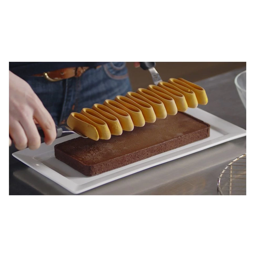 Набор для приготовления пирожных Silikomart Tarte Nouvelle Vague 8х2,4х24 см 2 предмета, силиконовый