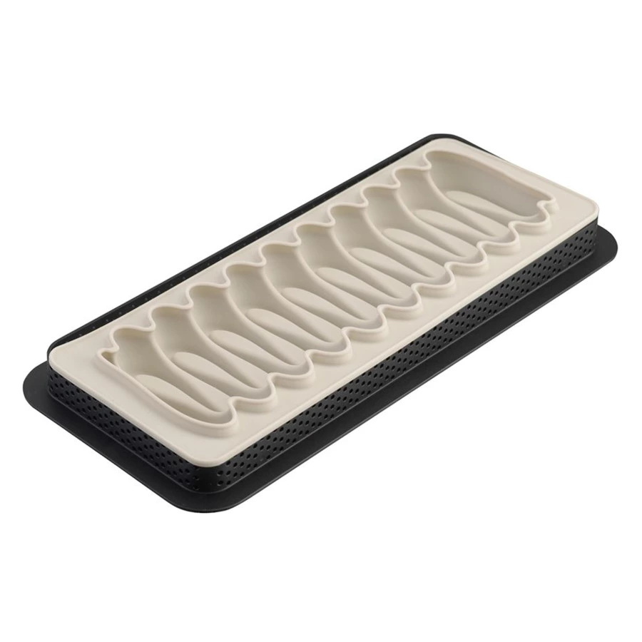 Набор для приготовления пирожных Silikomart Tarte Nouvelle Vague 8х2,4х24 см 2 предмета, силиконовый