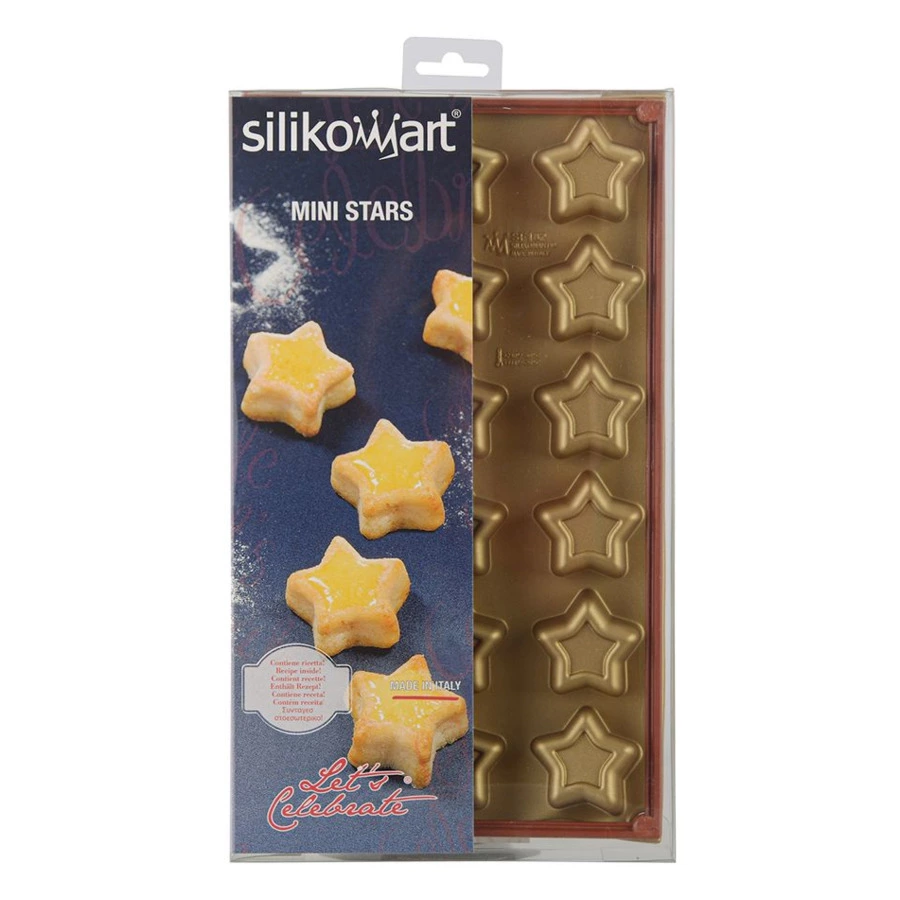 Форма для приготовления пирожных Silikomart Stars 17,5x30 см, силиконовая