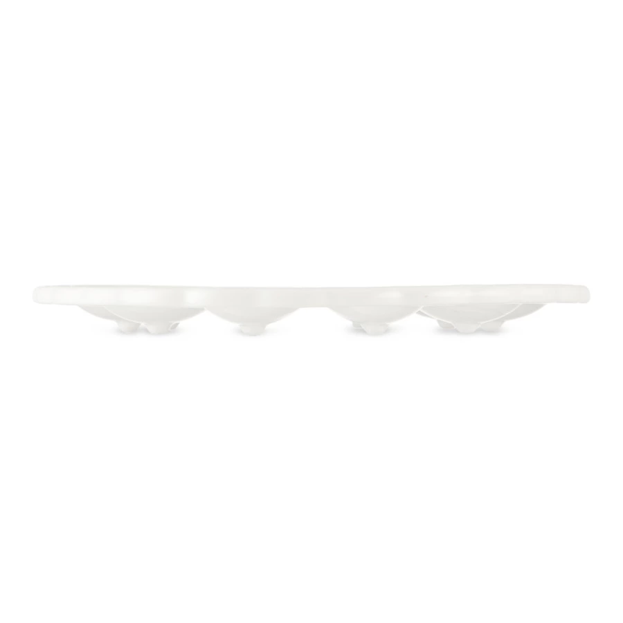 Блюдо для 10 яиц круглое Decor de table 28 см, керамика, белое