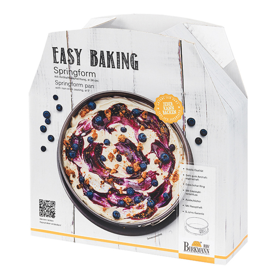 Форма круглая разъемная Birkmann Easy Baking 24 см, антипригарная сталь