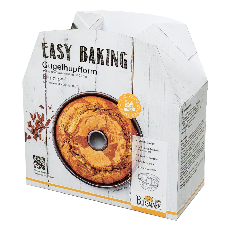 Форма круглая для кекса Бандт Birkmann Easy Baking 22 см, антипригарная сталь