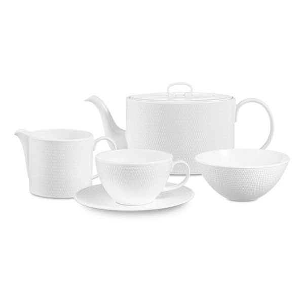 Сервиз чайный Wedgwood Джио на 6 персон 15 предметов, фарфор костяной