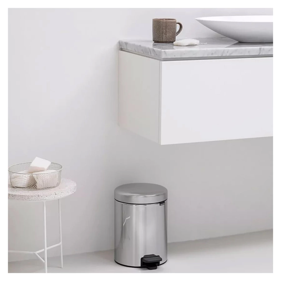 Бак для раздельного мусора c педалью Brabantia NewIcon 2х2 л, сталь полированная-Sale