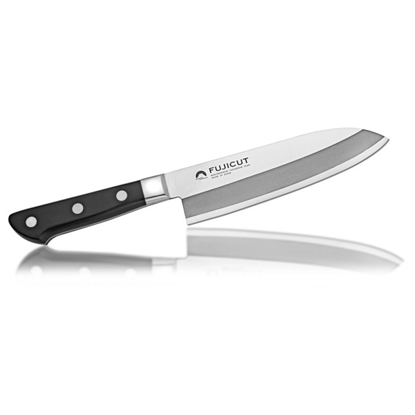 Нож японский шеф Сантоку Fuji Cutlery FUJI CUT 16,5 см, сталь Мо-V, 3 слоя, рукоять PP