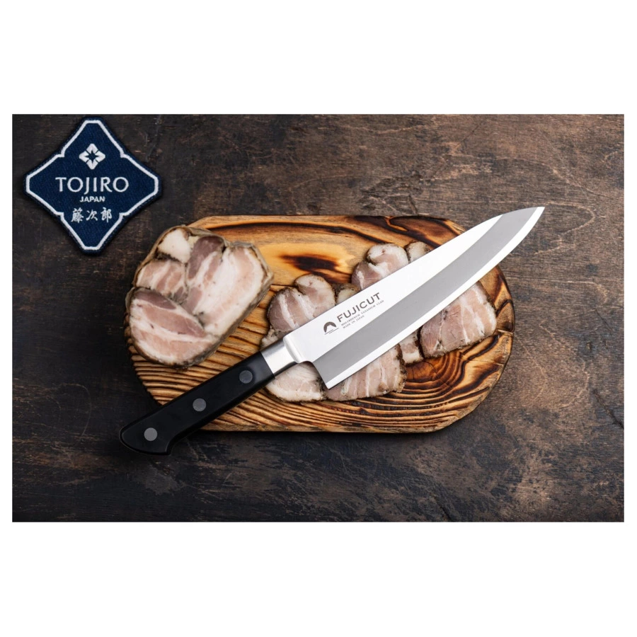 Нож поварской Шеф Fuji Cutlery FUJI CUT 18 см, сталь Мо-V, 3 слоя, рукоять PP, заточка #6000