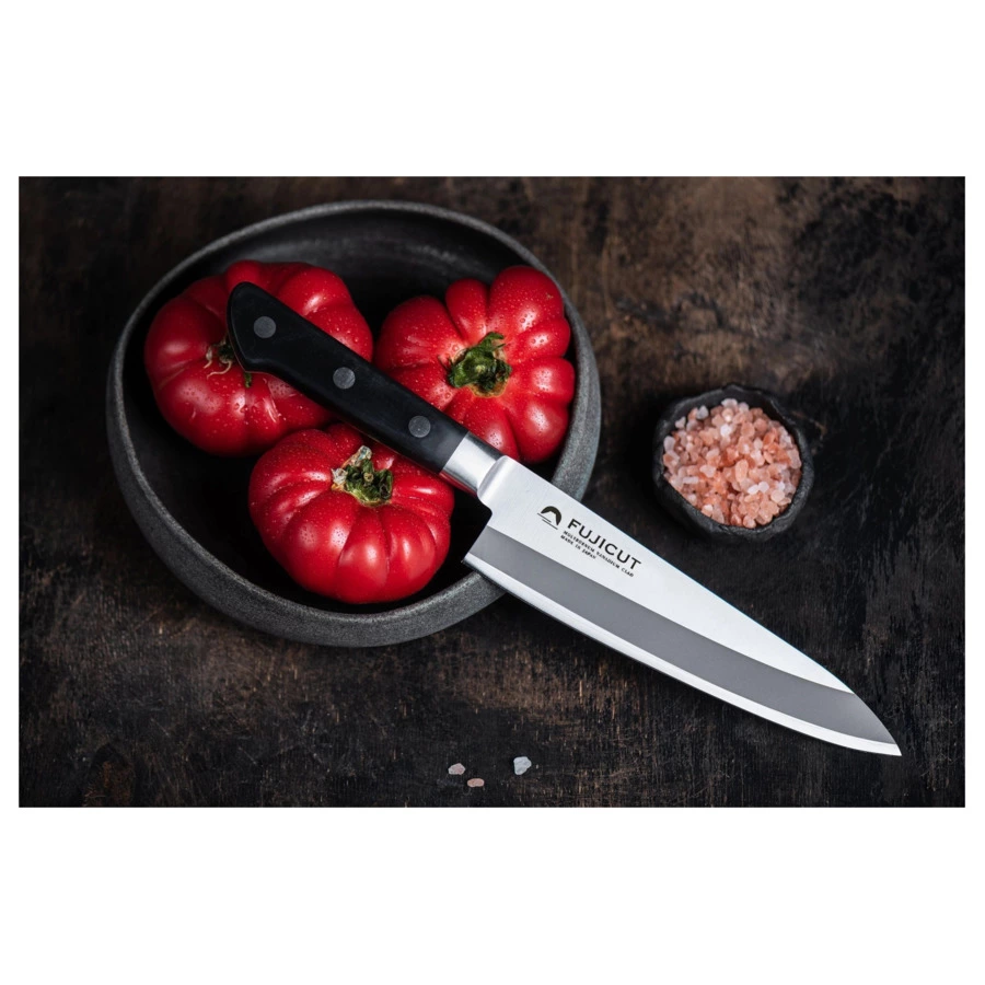 Нож поварской Шеф Fuji Cutlery FUJI CUT 18 см, сталь Мо-V, 3 слоя, рукоять PP, заточка #6000